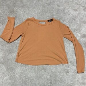 Women's orange Long Sleeve Top